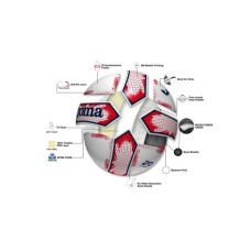 М'яч футзальний Joma Surtido Уні 4 (400856.206) Біло-червоний (8445456472834)