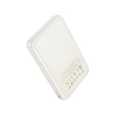 Батарея універсальна HOCO 10000mAh Grace PD/20W Magnetic White (J141 / 714985)