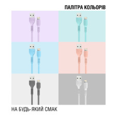 Дата кабель USB 2.0 AM to Lightning 1.2m Blue ACCLAB (1283126518188)