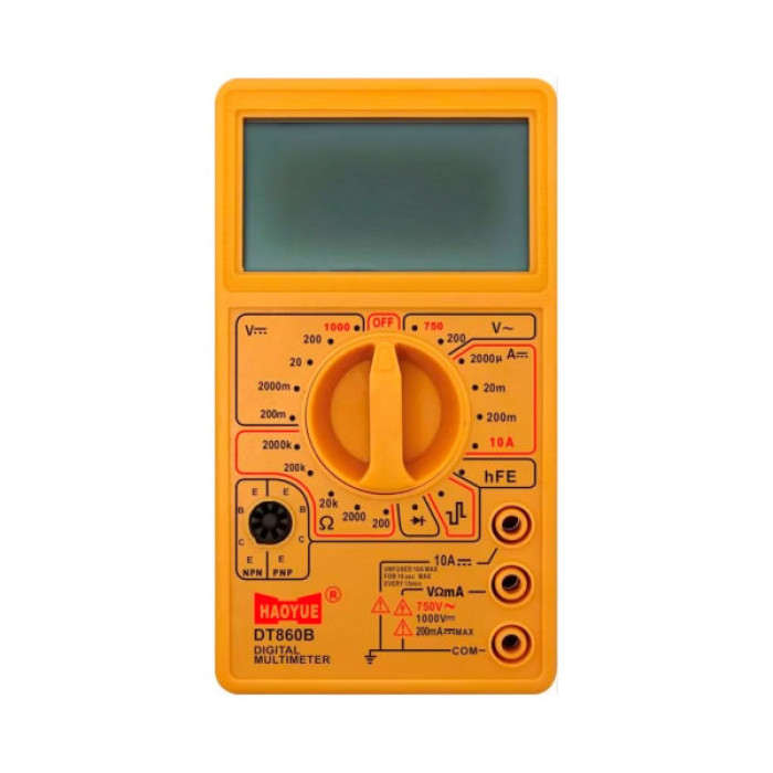 Цифровий мультиметр HAOYUE DT-860B, щупи, Box (HAOYUE DT-860B)