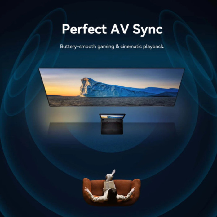 Кабель мультимедійний HDMI M to HDMI M 35.0m 4K60Hz fiber optic black Vention (ALSBU)