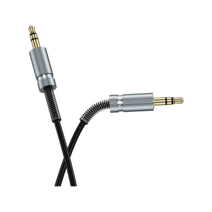 Кабель мультимедійний 3.5mm M to 3.5mm M 3.0m Black HOCO (6942007631235)