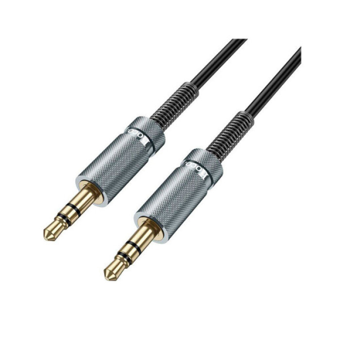 Кабель мультимедійний 3.5mm M to 3.5mm M 3.0m Black HOCO (6942007631235)