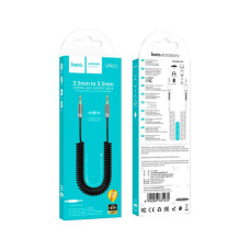 Кабель мультимедійний 3.5mm M to 3.5mm M 3.0m Black HOCO (6942007631235)