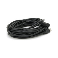 Дата кабель USB 2.0 AM/AF 10.0m ferrite black Voltronic (YT-AM/AF-10BL)