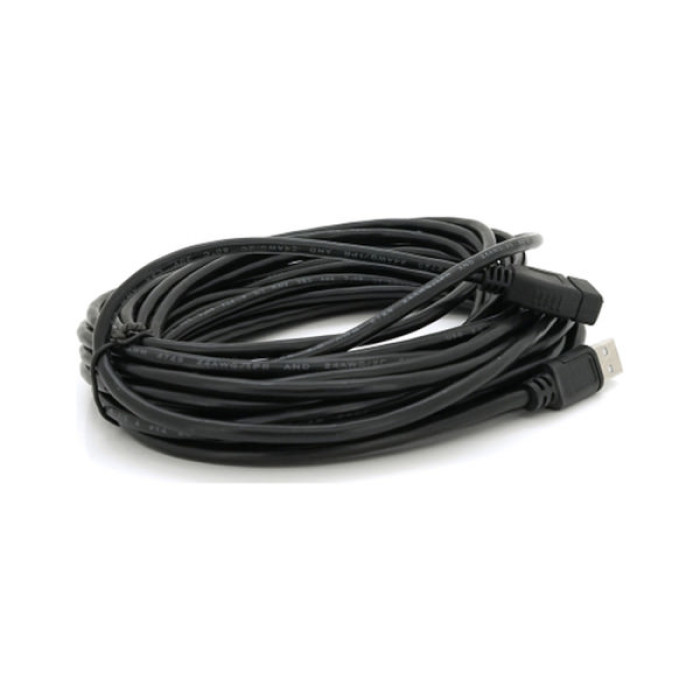 Дата кабель USB 2.0 AM/AF 10.0m ferrite black Voltronic (YT-AM/AF-10BL)