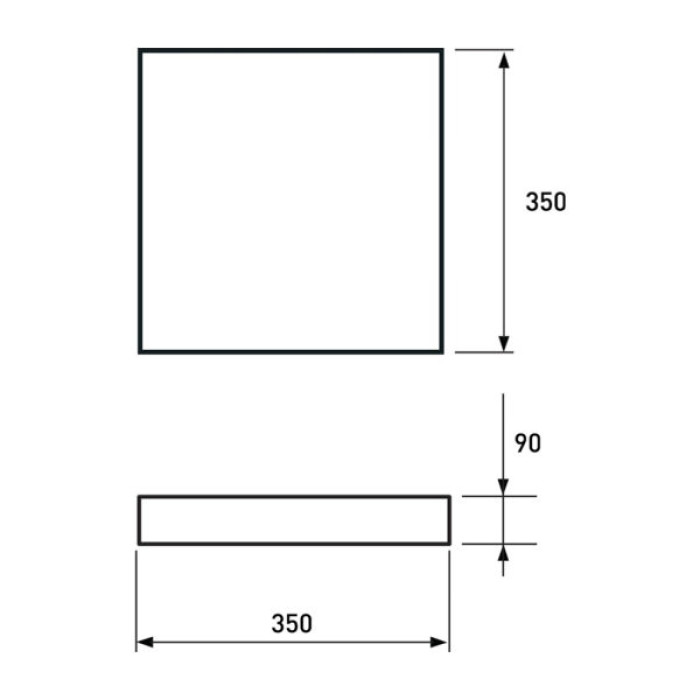 Світильник Eurolamp Crystal Square T16 50W 3000K-6500K (LED-SL-50W-T16)