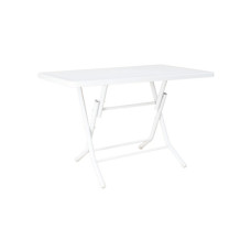 Стіл садовий Irak Plastik складаний 70х115 см білий (4598)