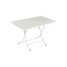 Стіл садовий Irak Plastik складаний 70х115 см білий (4598)