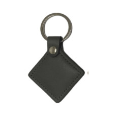 Брелок з чіпом Merlion MIFARE, 13.56MHz, MF-Leather, у шкіряному чохлі, gray (MF-Leather)