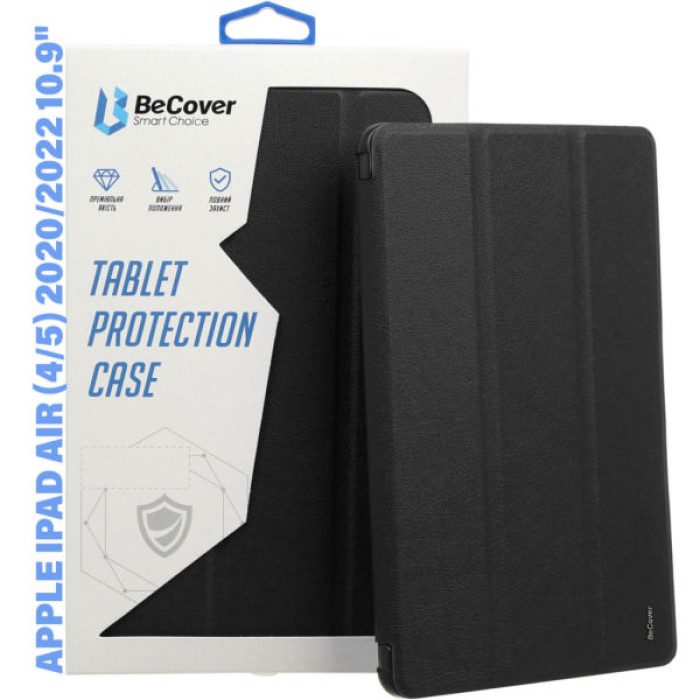 Чохол до планшета BeCover Soft Edge TPU Apple Pencil Apple iPad Air (4/5) 2020/2022 10.9" Black (711696)