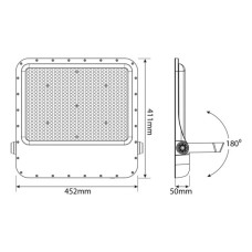 Прожектор Videx LED  PREMIUM F2 400W 5000K 220V (VL-F2-4005G)
