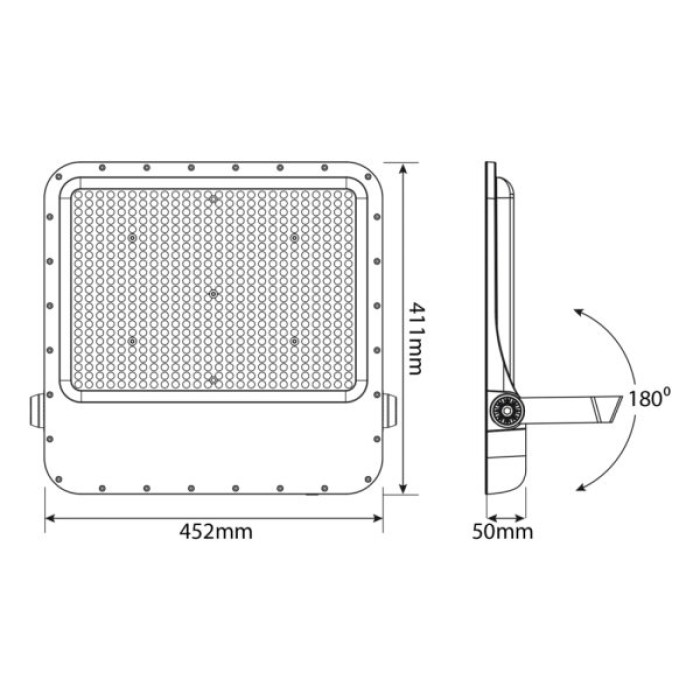 Прожектор Videx LED  PREMIUM F2 400W 5000K 220V (VL-F2-4005G)