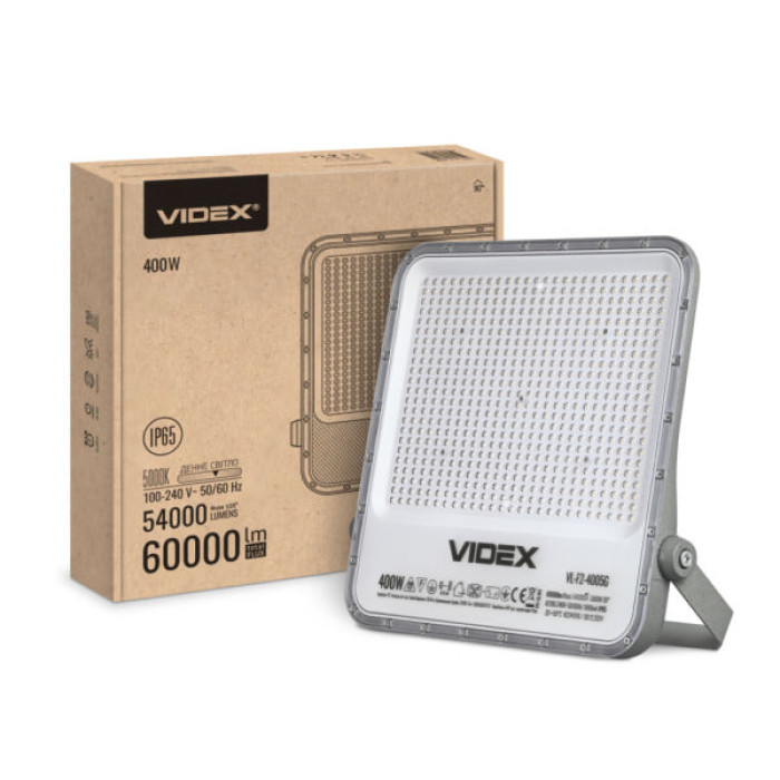 Прожектор Videx LED  PREMIUM F2 400W 5000K 220V (VL-F2-4005G)