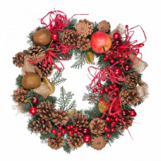 Різдвяний вінок YES! Fun Сангрія 35 см прикрашений (904446)