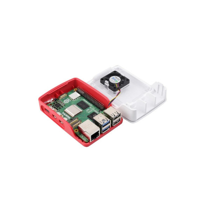 Корпус для Мікро ПК Raspberry Pi Корпус червоно-білий для Raspberry Pi 5 офіційний (SC1159)