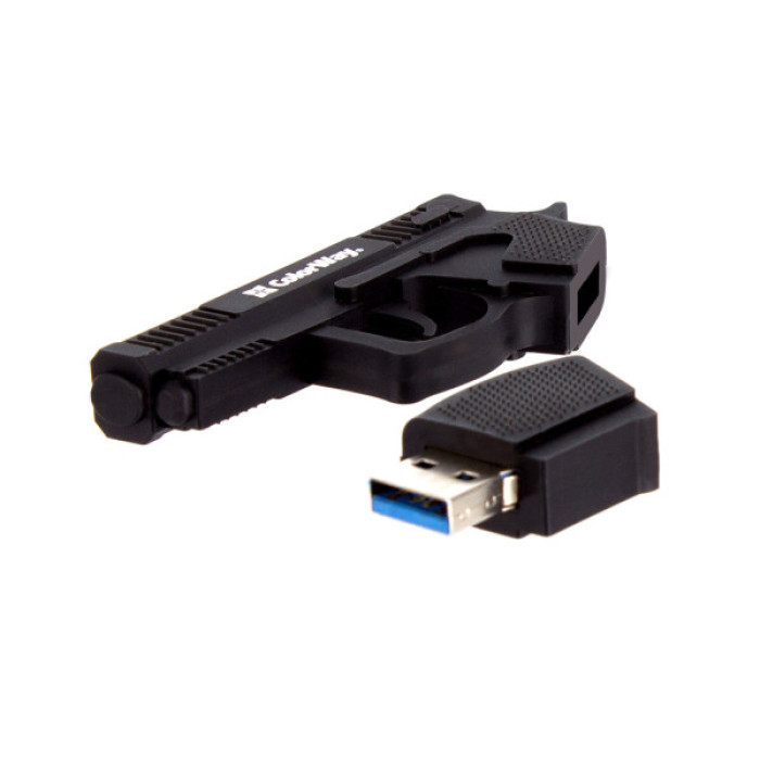 USB флеш накопичувач ColorWay Pistol 32 GB 3.0 Black (CW-USBPL32)