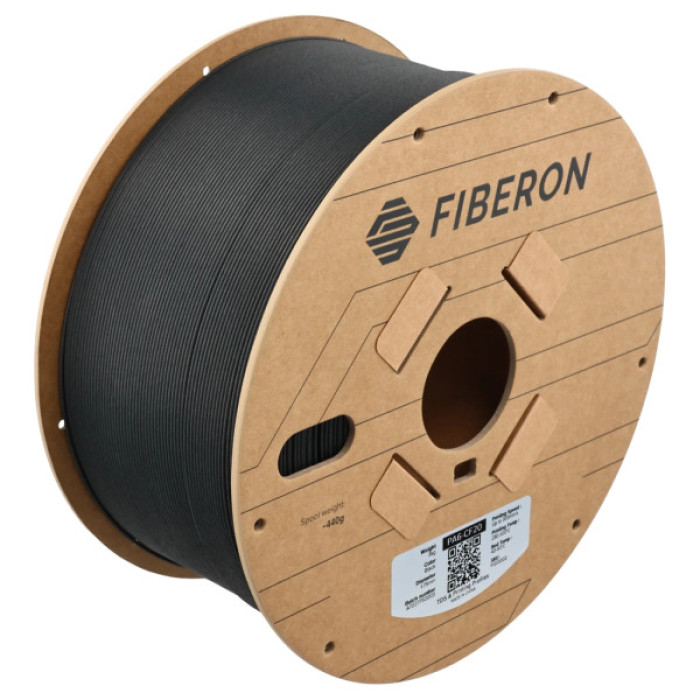 Пластик для 3D-принтера Polymaker Fiberon PA6-CF20 1,75mm BLACK 3kg (FG03002)