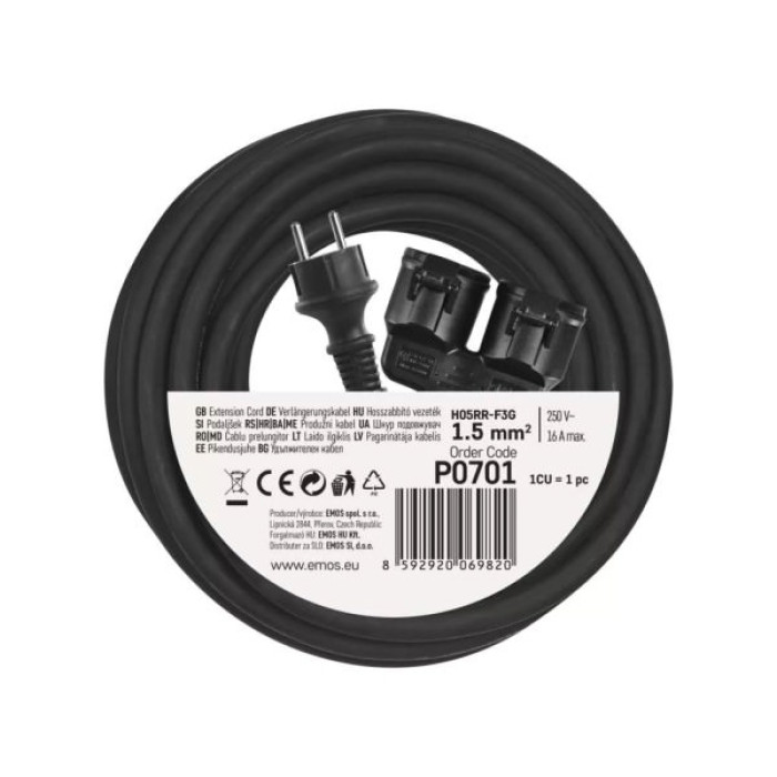 Мережевий подовжувач EMOS P0701