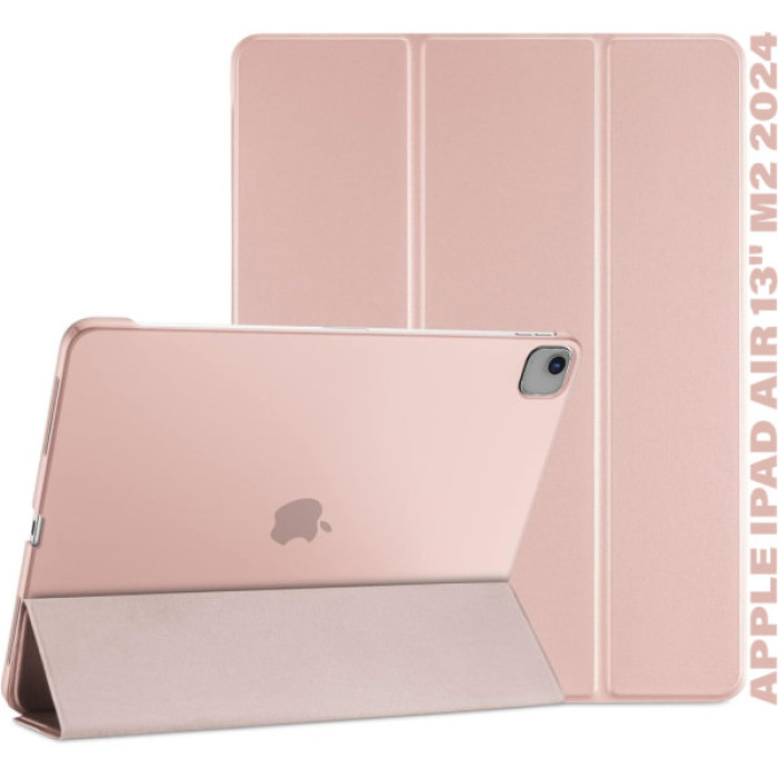 Чохол до планшета BeCover Tri Fold Hard Apple iPad Air 13" M2/M3 (2024/2025) Pink (711724)