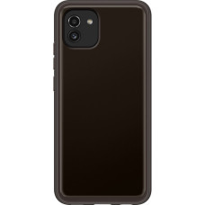 Чохол до мобільного телефона Samsung A03 Soft Clear Cover Black (EF-QA035TBEGRU)
