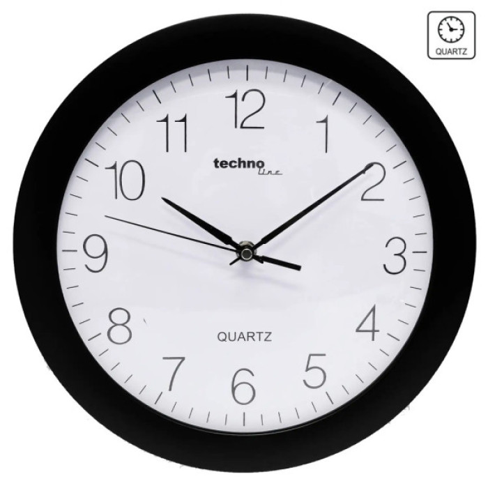Настінний годинник Technoline WT7000 Black (WT7000 schwarz) (DAS301796)
