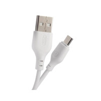 Дата кабель USB 2.0 AM to Micro 5P 1.0m 2.1A white XO (XO-NB-103-MC-1-WH)