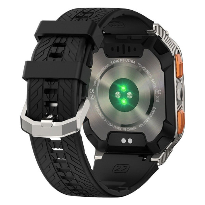 Смарт-годинник KOSPET Tank M3 ULTRA SILVER (6974958250715)