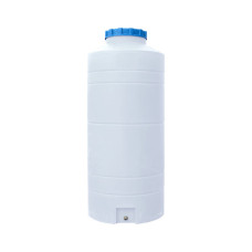 Ємність для води Пласт Бак вертикальна харчова 500 л вузька біла (817)