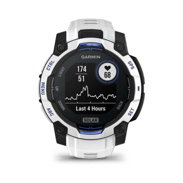 Смарт-годинник Garmin Instinct 3, 45mm, Solar, Whitestone with Whitestone Band, GPS смарт-годинник (010-02934-03)