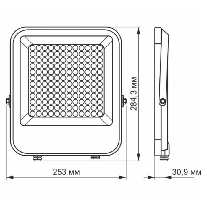 Прожектор Videx LED PREMIUM VIDEX F2 100W 5000K (VL-F2-1005G)