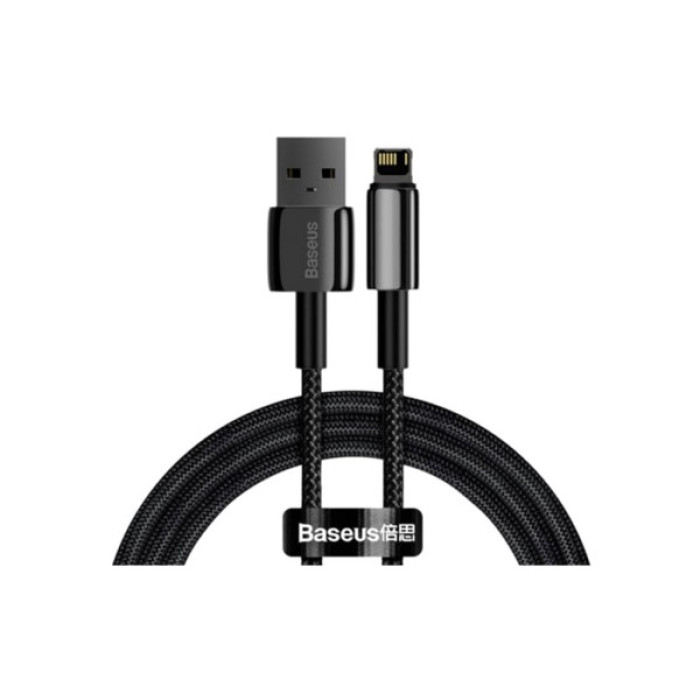 Дата кабель USB 2.0 AM to Lightning 1.0m 2.4A black Baseus (CALWJ-01)