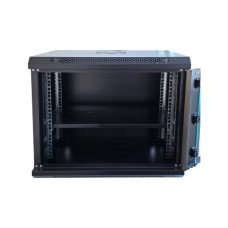 Шафа настінна GEAR 9U 19'' 600x600x500 мм, + полка 19", black (GWMSN-9U-600-600)