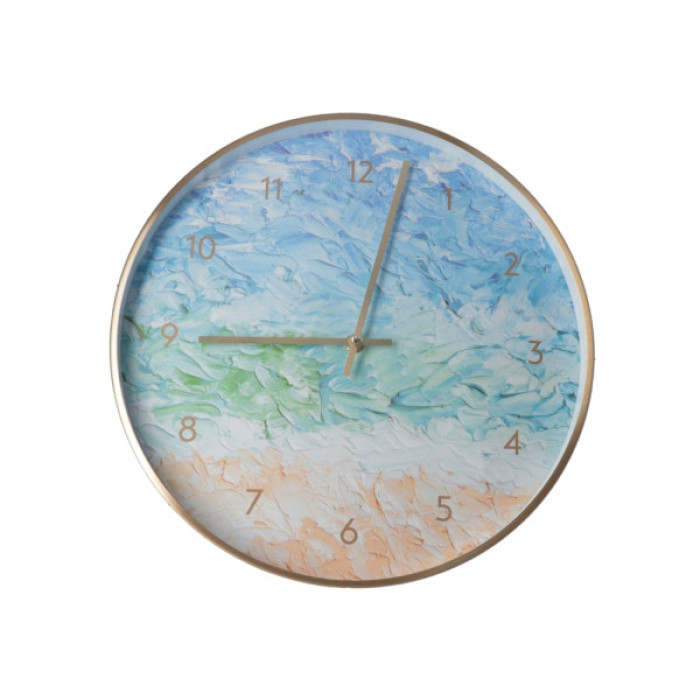 Настінний годинник Optima Sea металевий, блакитний (O52094)