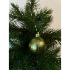 Ялинкова іграшка Chomik пластикові кульки компл. 24 шт, 3см, оливкові (5900779877153_2)