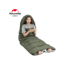 Спальний мішок Naturehike Y150L NH21MSD08, лівий, темно-зелений (6975641888758)