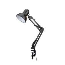 Настільна лампа Євросвітло Ridy-027 E27 зі струбциною чорна