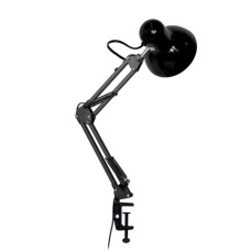 Настільна лампа Євросвітло Ridy-027 E27 зі струбциною чорна