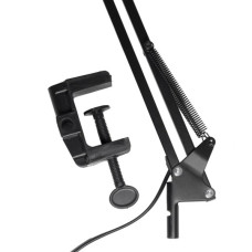 Настільна лампа Євросвітло Ridy-027 E27 зі струбциною чорна