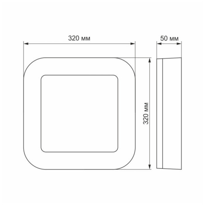 Світильник Videx LED ART IP65 30W 5000K 220V (VL-BHFS-305)