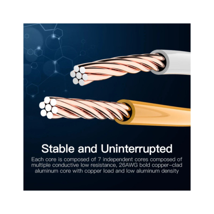 Патч-корд 3м, RJ-45 cat 5e UTP blue Vention (VAP-A10-S300)