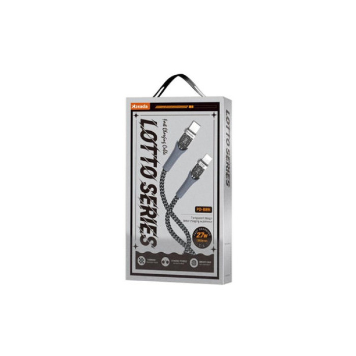 Дата кабель USB-C to Lightning 1.3m 27w Proda (PD-B89 (C-L)-BK)