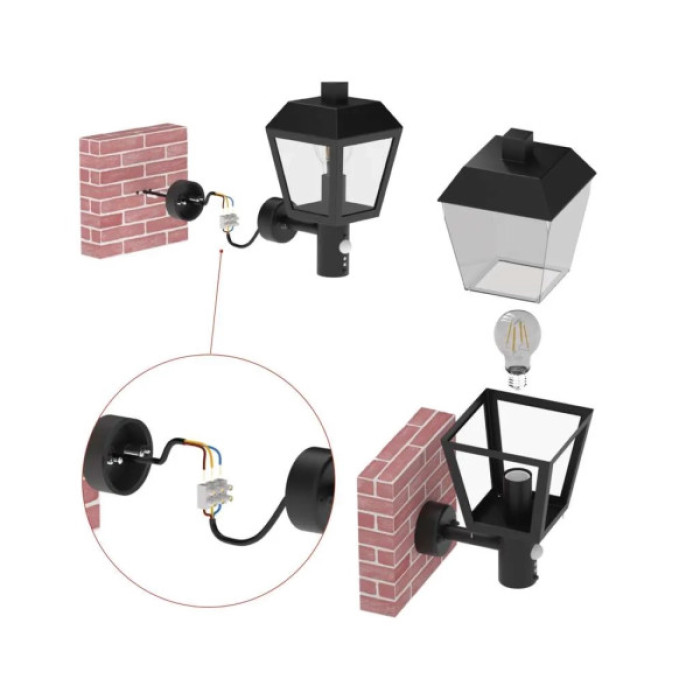 Світильник EMOS E27 15 Вт IP44 (ZGB040P)