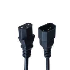 Кабель живлення C13 to C14 2.0m black Armorstandart (ARM73125)