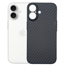 Чохол до мобільного телефона BeCover FIBRA Carbonite MagSafe Apple iPhone 17 Black (715406)