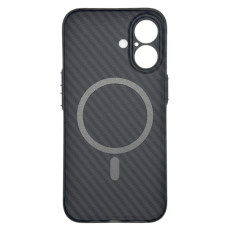 Чохол до мобільного телефона BeCover FIBRA Carbonite MagSafe Apple iPhone 17 Black (715406)