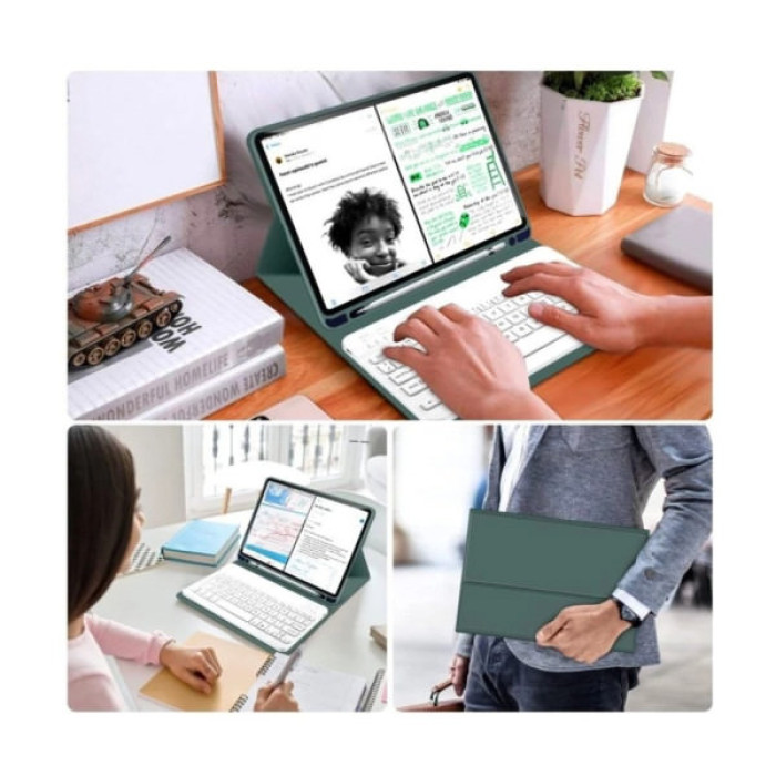 Чохол до планшета BeCover with keyboard Apple iPad Mini 7 2024 Dark Green (712993)