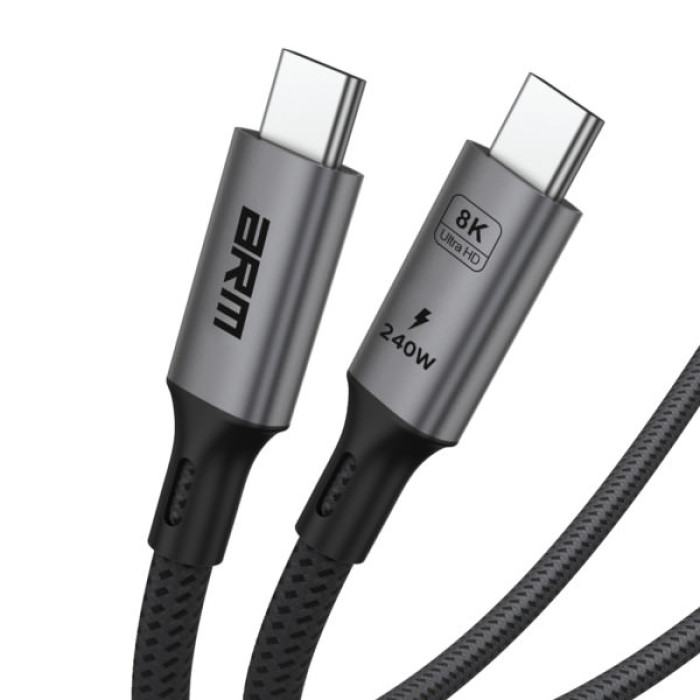Дата кабель USB-C to USB-C 1.0m USB4 40Gbps 240W 8K60Hz black Armorstandart (ARM81921)