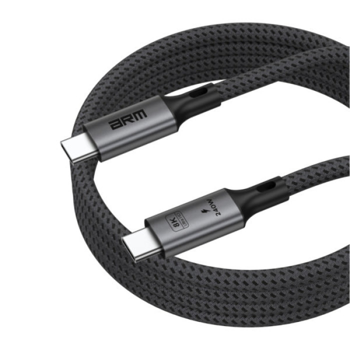Дата кабель USB-C to USB-C 1.0m USB4 40Gbps 240W 8K60Hz black Armorstandart (ARM81921)