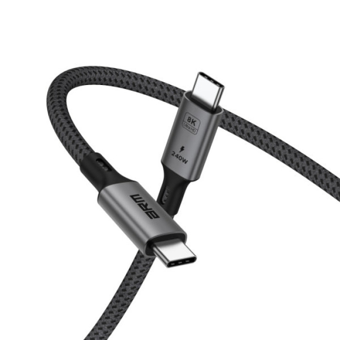 Дата кабель USB-C to USB-C 1.0m USB4 40Gbps 240W 8K60Hz black Armorstandart (ARM81921)